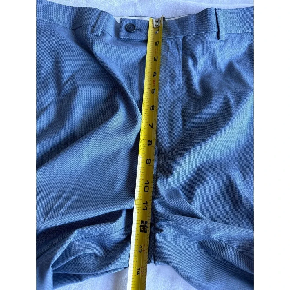 Calvin‎ Klein Jerome Dress Pants Mens 34x34 Slim Fit Blue Formal Corporate Core